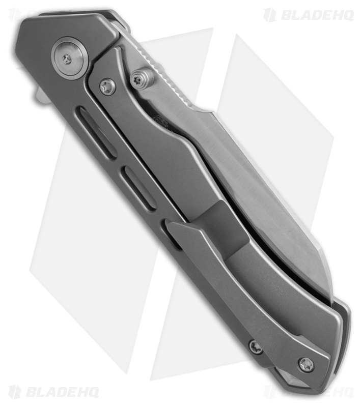 Kizer Crest Ti Sheepsfoot Satin S35VN
