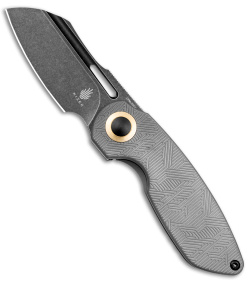 Kizer D.O.C.K. October Cleaver Frame Lock Knife Titanium (2.9" Black) KI3569A2