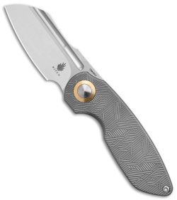 Kizer D.O.C.K. October Cleaver Frame Lock Knife Titanium (2.9" Satin) KI3569