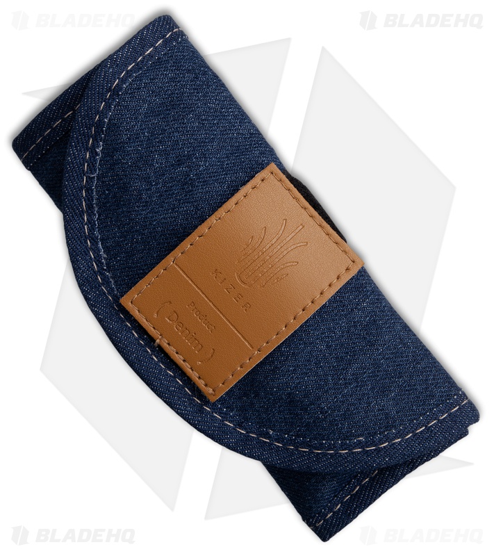 Kizer Justice Liner Lock Knife Blue Denim Micarta (Satin)