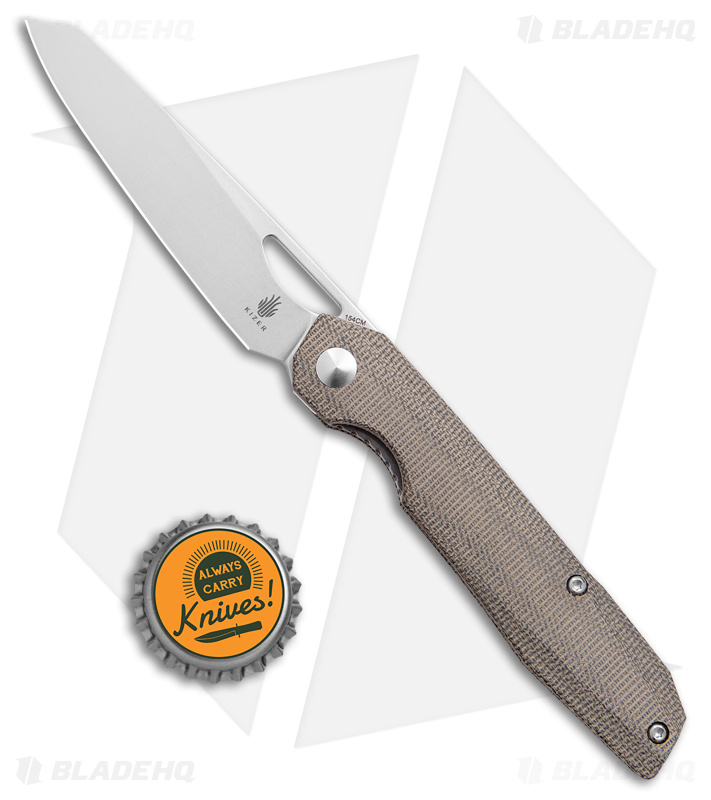 Kizer Genie Liner Lock Knife Micarta 154CM - Blade HQ