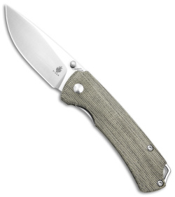 Kizer Hennicke T1 Frame Lock Knife Green Micarta (3.2" Stonewash) V3490C1