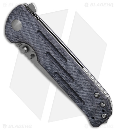 justice ジャスティス　HAWKEY  5.8    30.52l Kizer Justice Liner Lock Knife Blue Denim Micarta (Satin)