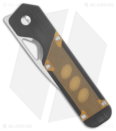 Kizer Militaw Liner Lock Knife Black G-10 PEI Inlay (3.4" Satin ) V3634C1