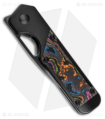 Kizer Militaw Pocket Knife Black Titanium Camo Carbon 80's