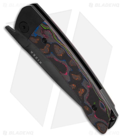 Kizer Mini Momo Knife Camo Carbon 80's Black