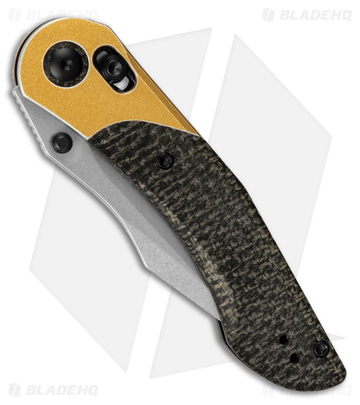 Kizer Mini Mystic Clutch Lock Knife Distressed Copper Al + Micarta (3.2" SW)