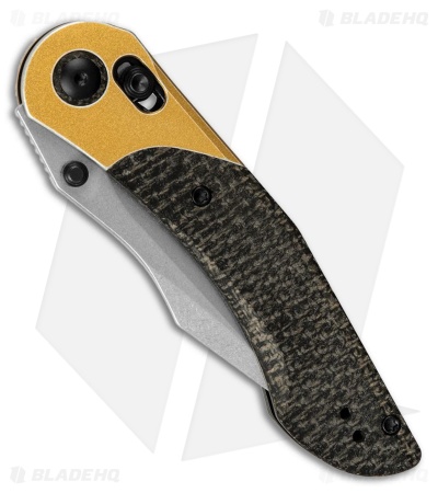 Kizer Mini Mystic Clutch Lock Knife Distressed Copper Al + Micarta (3.2" SW)