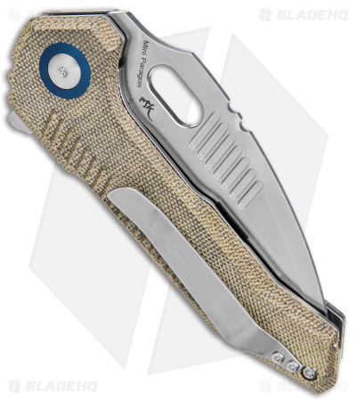 Kizer Mini Paragon Liner Lock Knife Green Micarta (3" Stonewash) V4600C1