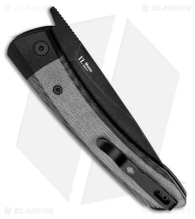 Kizer Momo Liner Lock Knife Black G-10 + Black Micarta (4.1" Black) V4663A1