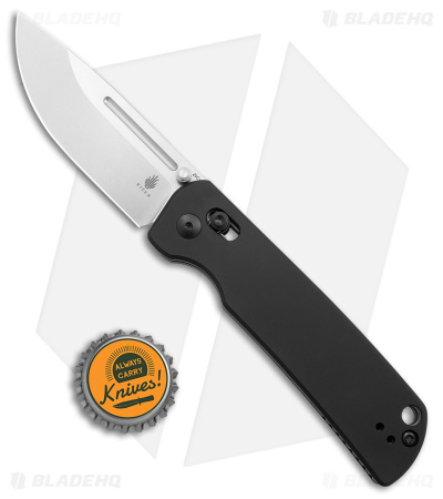 Kizer Pinkerton Escort Bar Lock Knife Black Aluminum (3.5" Stonewash 20CV) 