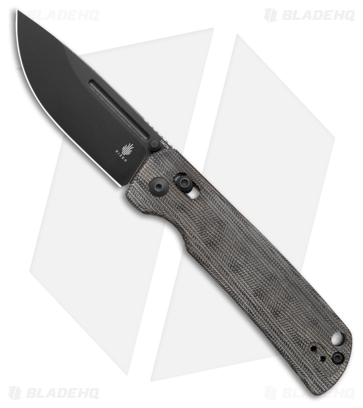 Kizer Escort, Black Aluminum / Stonewash CPM 20CV - Ki4481A1
