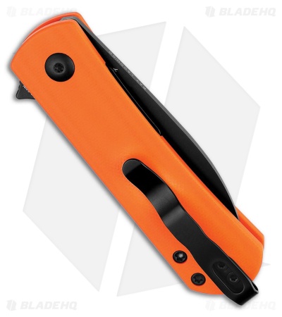 Kizer Yorkie Orange G-10 Spear Point Black Nitro-V