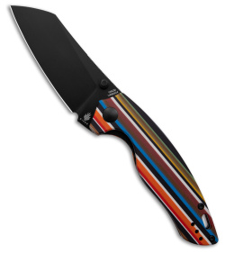 Kizer Serape Series Towser K Liner Lock Knife Mexican Blanket G-10 (3.4" Black) 