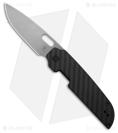 Kizer Varatas Liner Lock Knife Black G-10 + Carbon Fiber (3.2" Satin)V3637A2