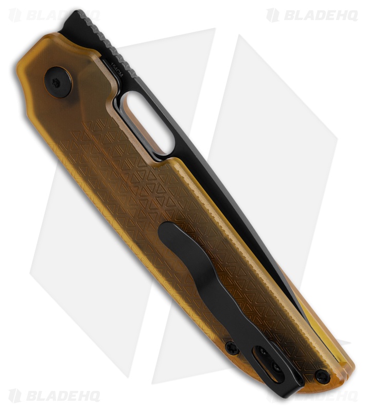 Kizer Varatas Liner Lock Knife Yellow PEI (3.2" Black) V3637C1