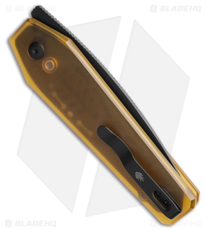 Kizer Tomb Yellow PEI Drop Point Black Nitro-V