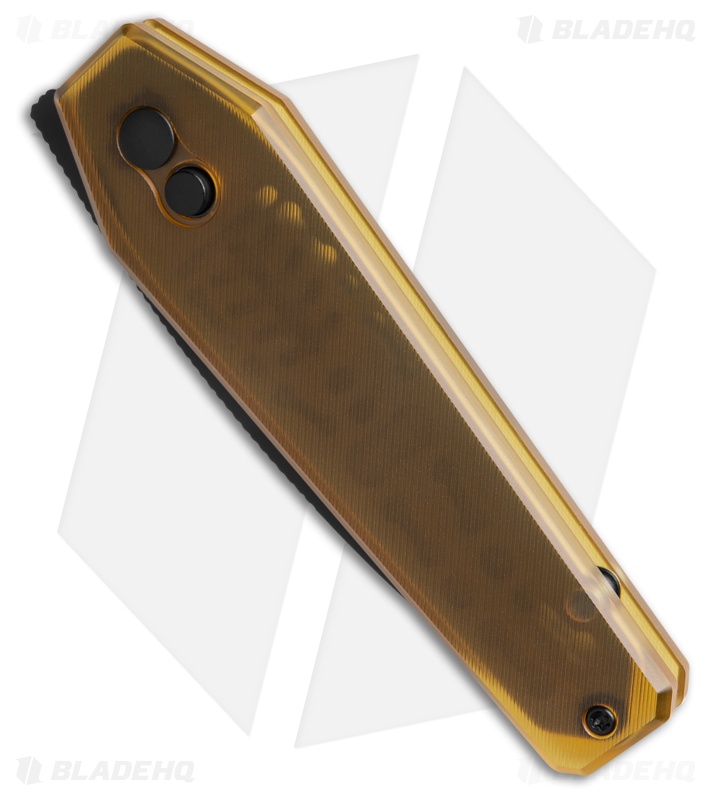 Kizer Tomb Yellow PEI Drop Point Black Nitro-V