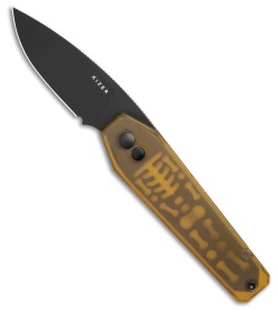 Kizer Tomb Button Lock Knife PEI (3.2" Black Nitro-V) V3692A1