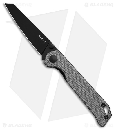 Kizer Mini Begleiter Liner Lock Knife Black Micarta (2.8" Black) V3458RA1