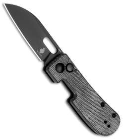 Kizer Banish Button Lock Knife Black Micarta (2.3" Black)
