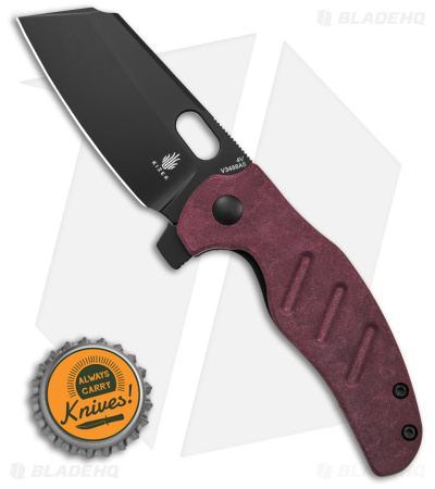 Kizer Mini Sheepdog C01C Flipper Knife Red Richlite (2.6" Black 4V) V3488A5