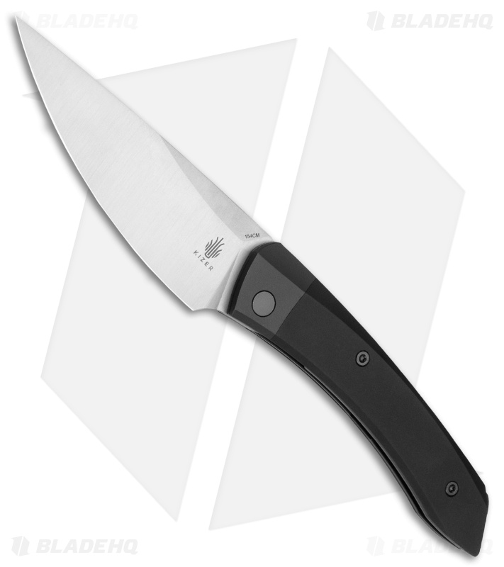 Kizer Momo Liner Lock Knife Black Aluminum Satin