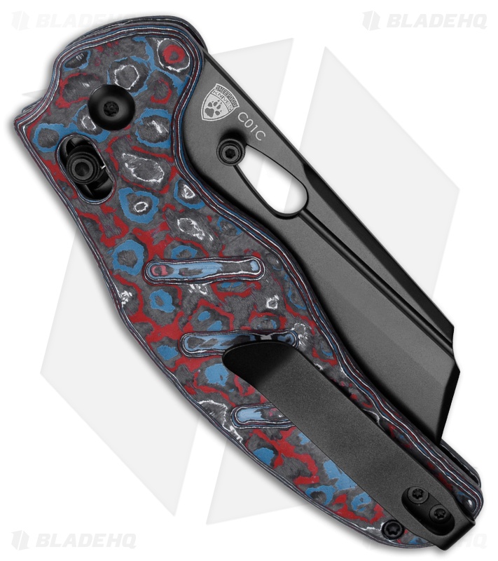 Kizer C01C Sheepdog Knife Black/Blue/Red/White Fatcarbon