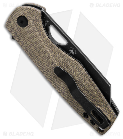 Kizer Sparrow Liner Lock Knife Green Micarta (3" Black Stonewash) V3628C2