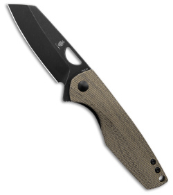 Kizer Sparrow Liner Lock Knife Green Micarta (3" Black Stonewash) V3628C2