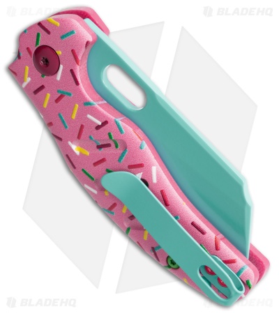 Kizer Vanguard Mini Sheepdog C01C Button Lock Knife Dessert Warrior® (2.6" Blue)