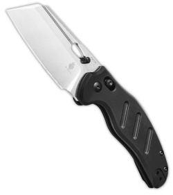 Kizer Vanguard Sheepdog Clutch Lock Knife Black Aluminum (3.14" Satin)