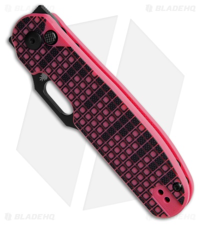 Kizer Cormorant Button Lock Knife Pink/Black G-10 Ultra Grip (3.25" Black)
