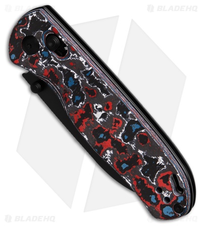 Kizer Azo Drop Bear Clutch Lock Knife Nebula Fat Carbon (3" Black SW) Ki3619A5