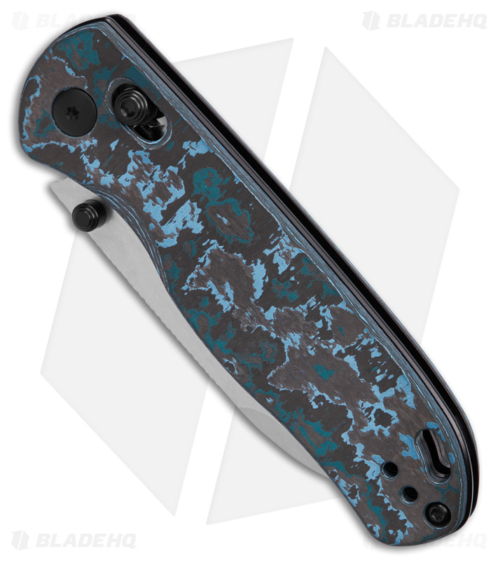 Kizer Azo Drop Bear Knife | Blue/Black Fat Carbon Fiber