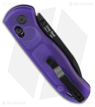 Kizer Drop Bear Knife Purple Polymer Black
