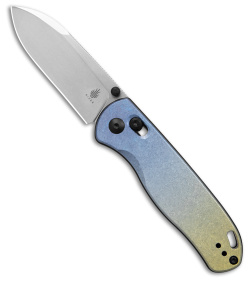 Kizer Azo Drop Bear Clutch Lock Knife Titanium (3" Stonewash) Ki3619A3