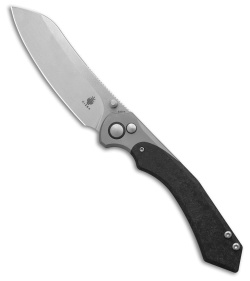 Kizer Clairvoyant Button Lock Knife Titanium/Carbon Fiber (3.75" SW) Ki4626A1