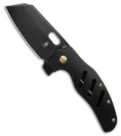 Kizer Sheepdog XL Frame Lock Knife Black Titanium (4" Black SW) Ki5488A1