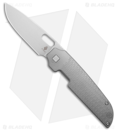 Kizer Varatas Titanium Frame Lock Knife (3.2" Stonewash) Ki3637A1