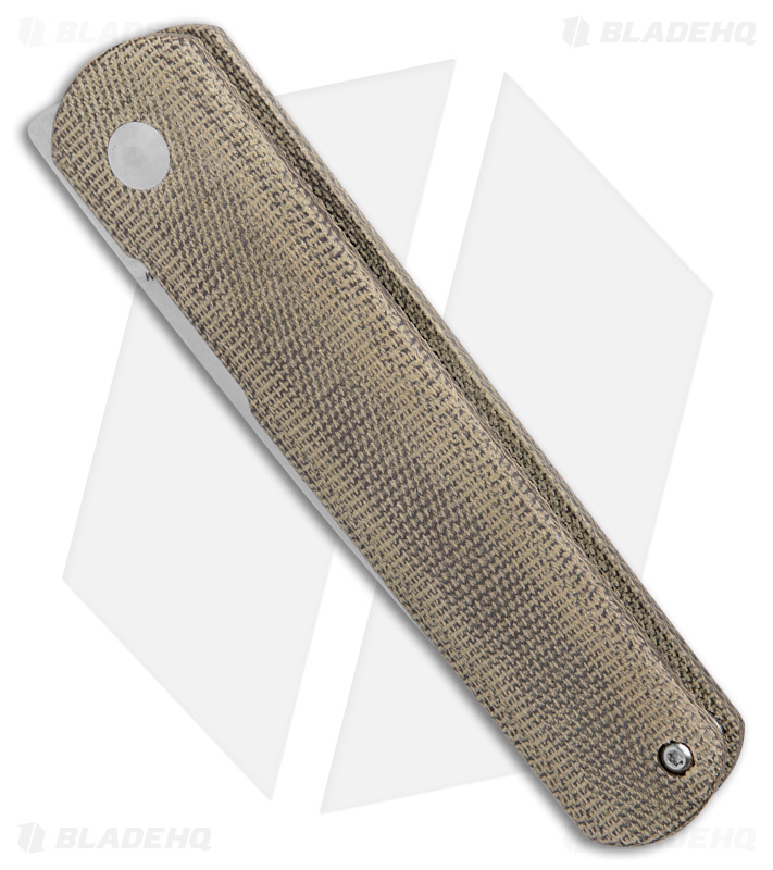Kizer Feist Flipper Knife | Green Micarta + SW - Blade HQ