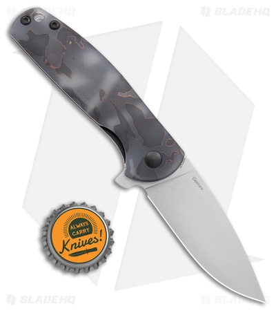 Kizer Laconico Gemini Frame Lock Knife Raffir Left Hand (3.1" Stonewash S35VN) 