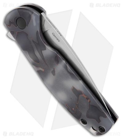 Kizer Laconico Gemini Frame Lock Knife Raffir Left Hand (3.1" Stonewash S35VN) 