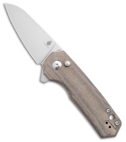 Kizer Lieb M Liner Lock Flipper Knife Tan Micarta (3" Satin 154CM)