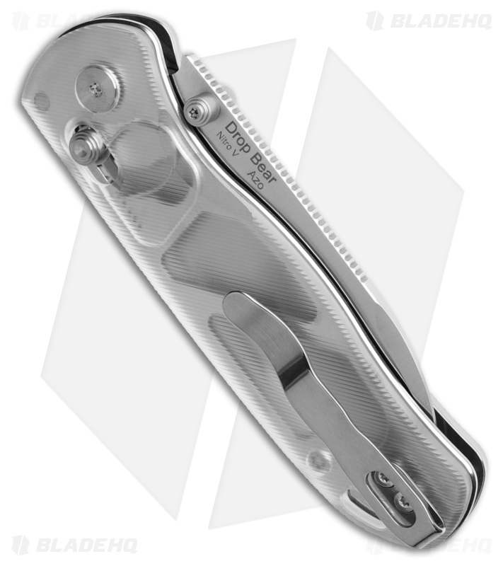 Kizer Drop Bear Knife White Acrylic Satin