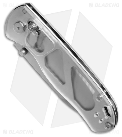 Kizer Azo Drop Bear Clutch Lock Knife White Acrylic (3" Satin)