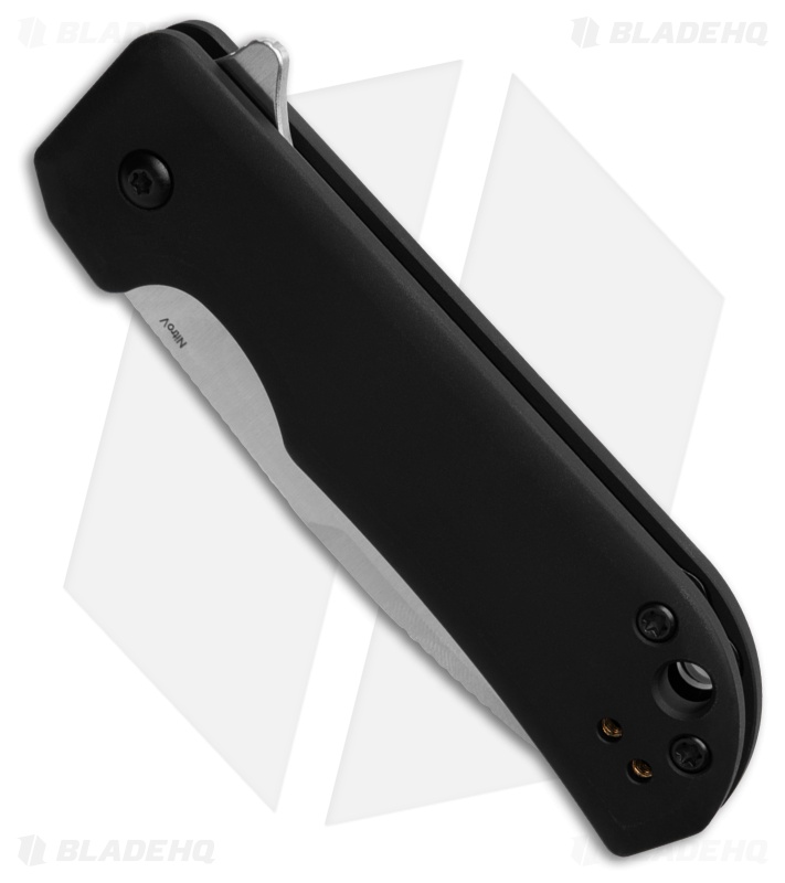 Kizer Nice Guy Black Al Drop Point Satin Nitro-V