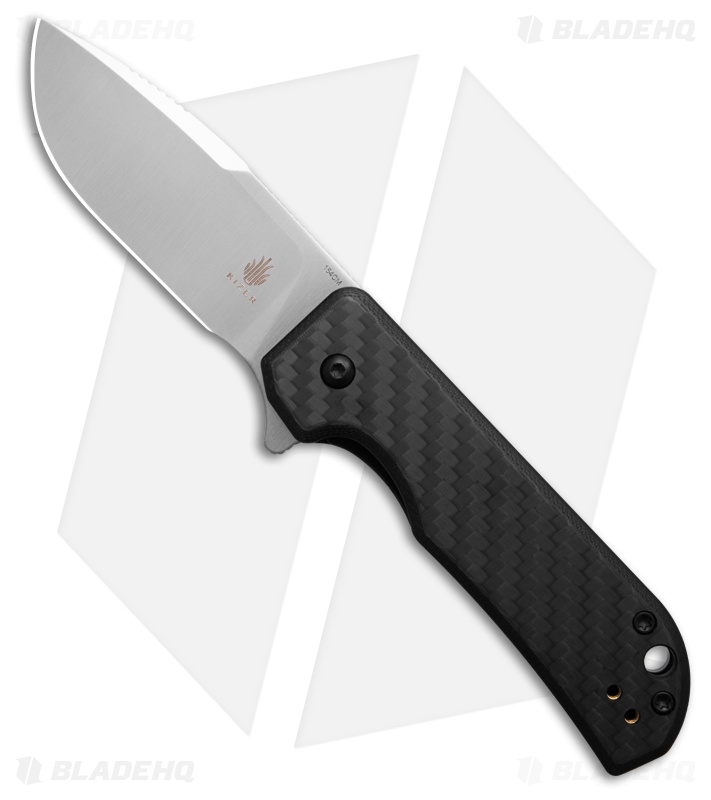 Kizer Azo Nice Guy Liner Lock Knife Carbon Fiber (2.4" Satin)