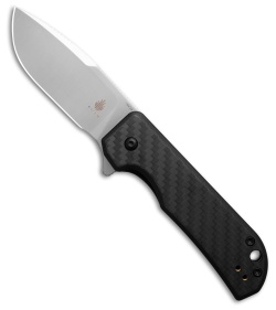 Kizer Comet Knife Dark Brass/Red Denim Micarta (Satin)