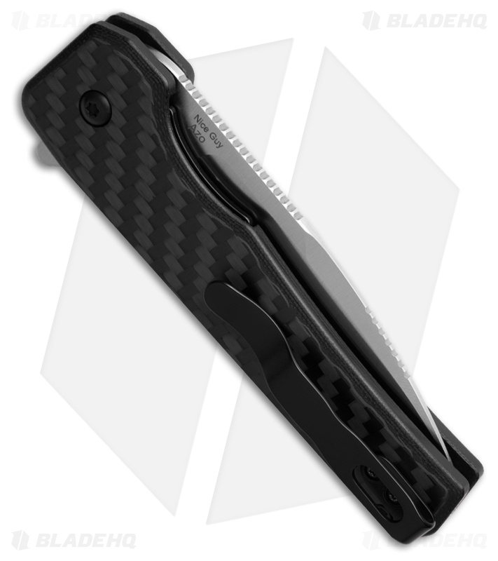 Kizer Azo Nice Guy Liner Lock Knife Carbon Fiber (2.4" Satin)